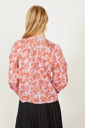 Emery Top | Woodblock Floral