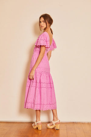 Caballero | Susanna Pink Eyelet Dress