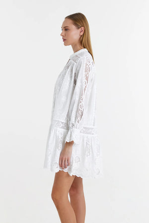 Malvina Dress | White Lace