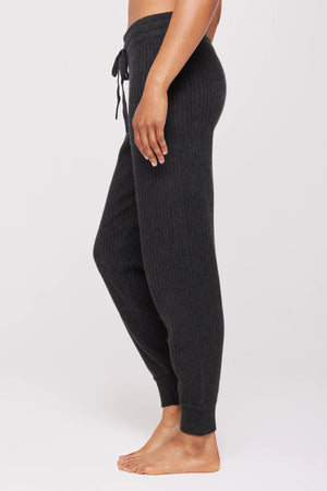 Lux Rib Jogger | Charcoal Heather