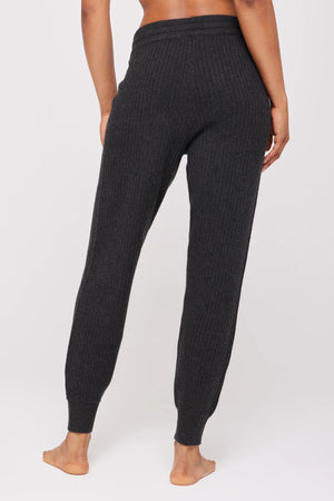 Lux Rib Jogger | Charcoal Heather