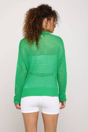 Laurel Cardi Sweater | Palm Green