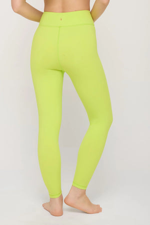 Evie Wrap Front Legging | Acid Lime