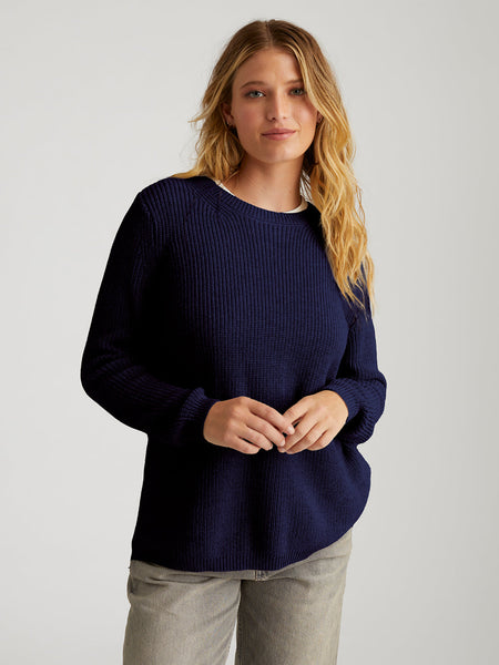 525 America Emma Crewneck Shaker Stitch Sweater The Warehouse